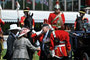 The Troop Escorting the Lieutenant Governor of Alberta into the International Ring on Military Appreciation Day at Spruce Meadows. (Picture curtsey of Spruce Meadow Media)